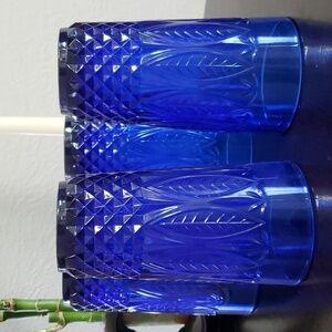 Royal Shapphire Collection Set of four beverage glasses.